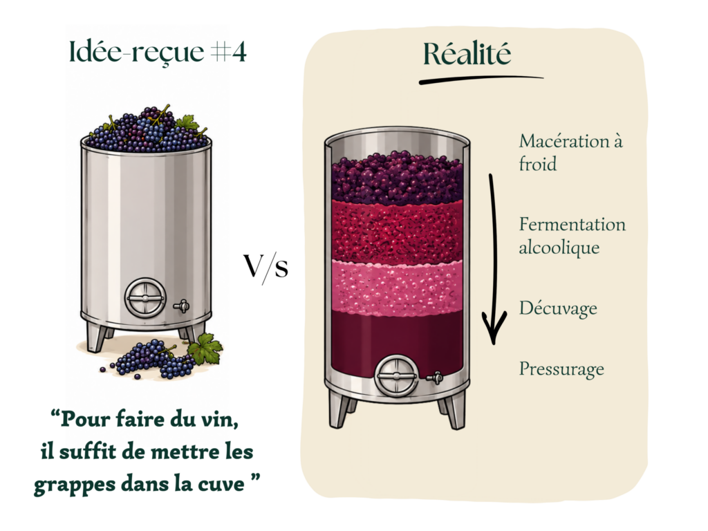 le travail en cuverie